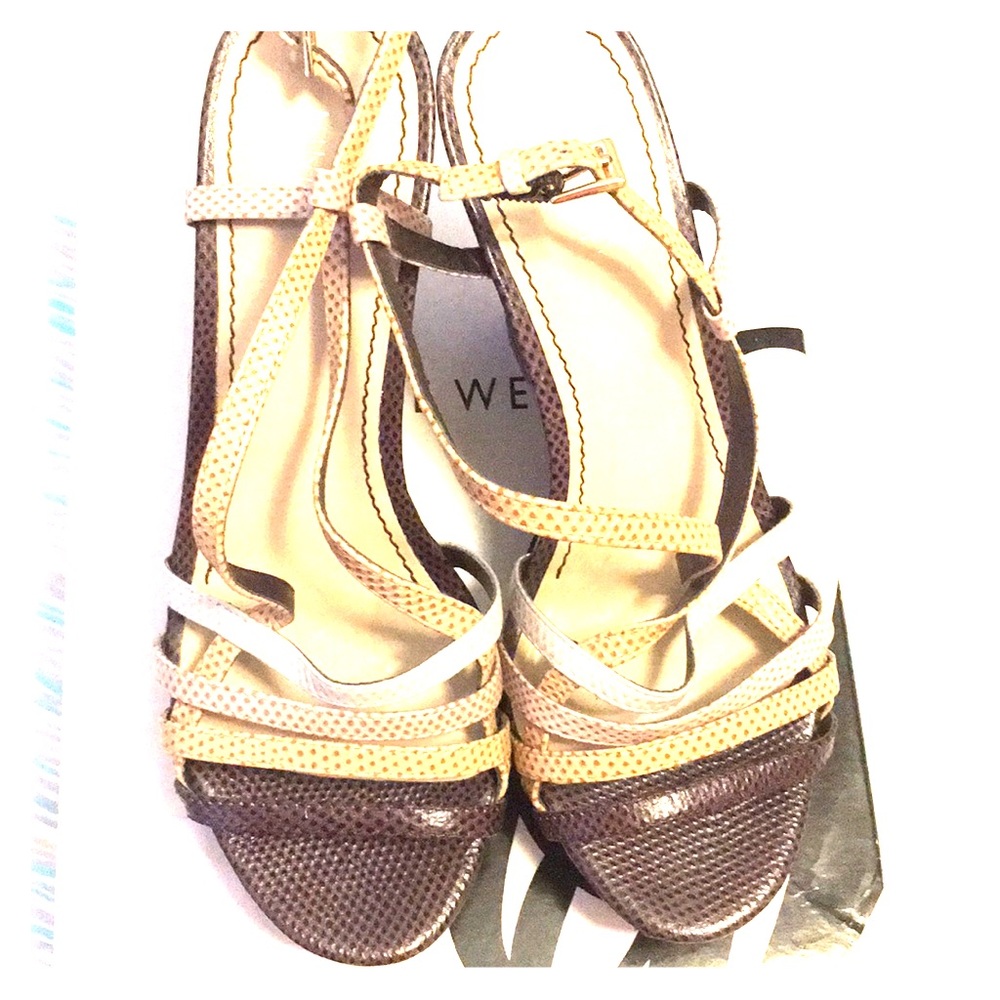Nine West brown wedges